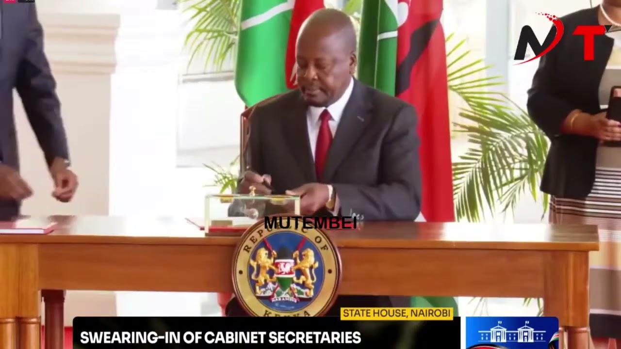 CS Mutahi Kagwe Swearing in at Statehouse Nairobi!