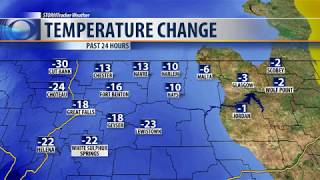 Cold front brings rain, winds and cooler temperatures