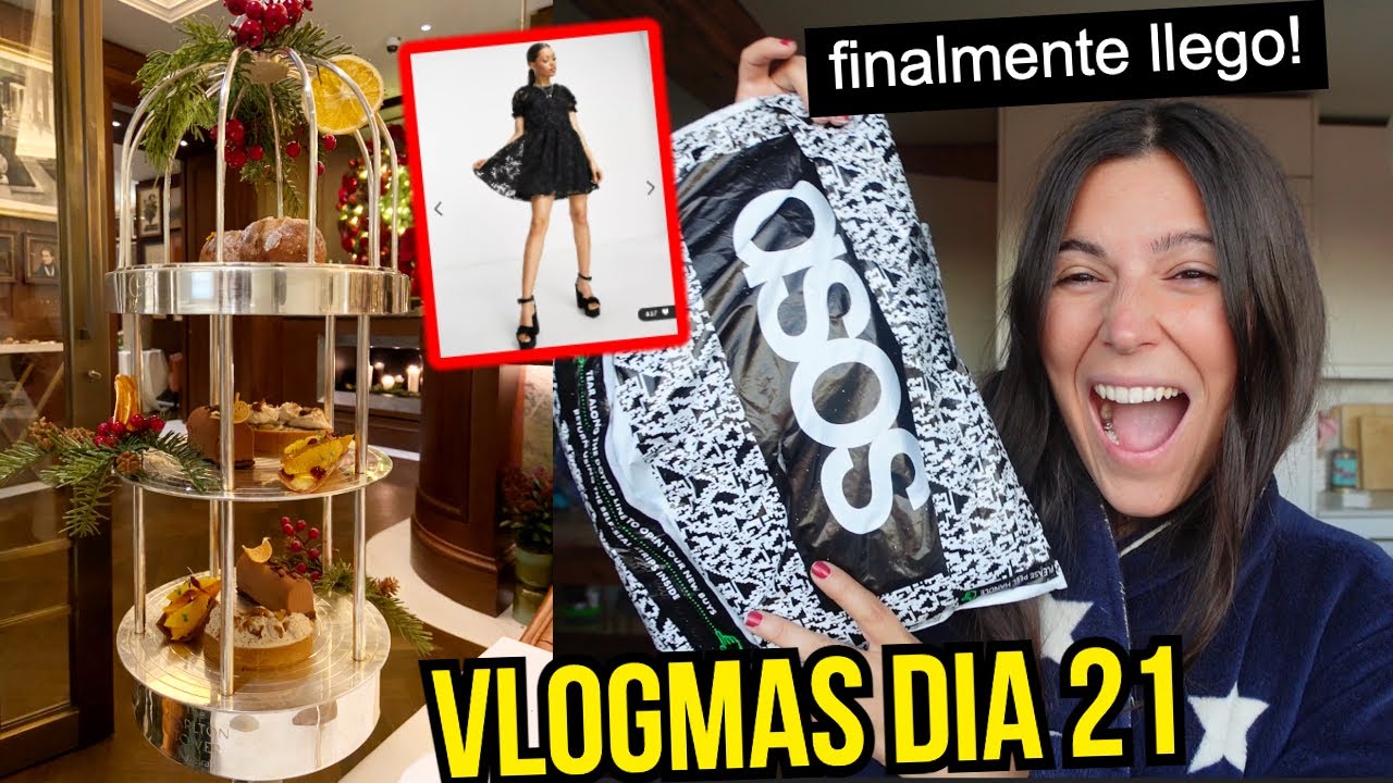 LLEGO EL VESTIDO y AFTERNOON TEA LUJOSO 🎄 VLOGMAS DIA 21