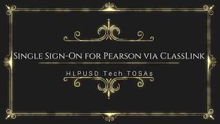 Celebrity Single Sign-On for Pearson via ClassLink Wealth