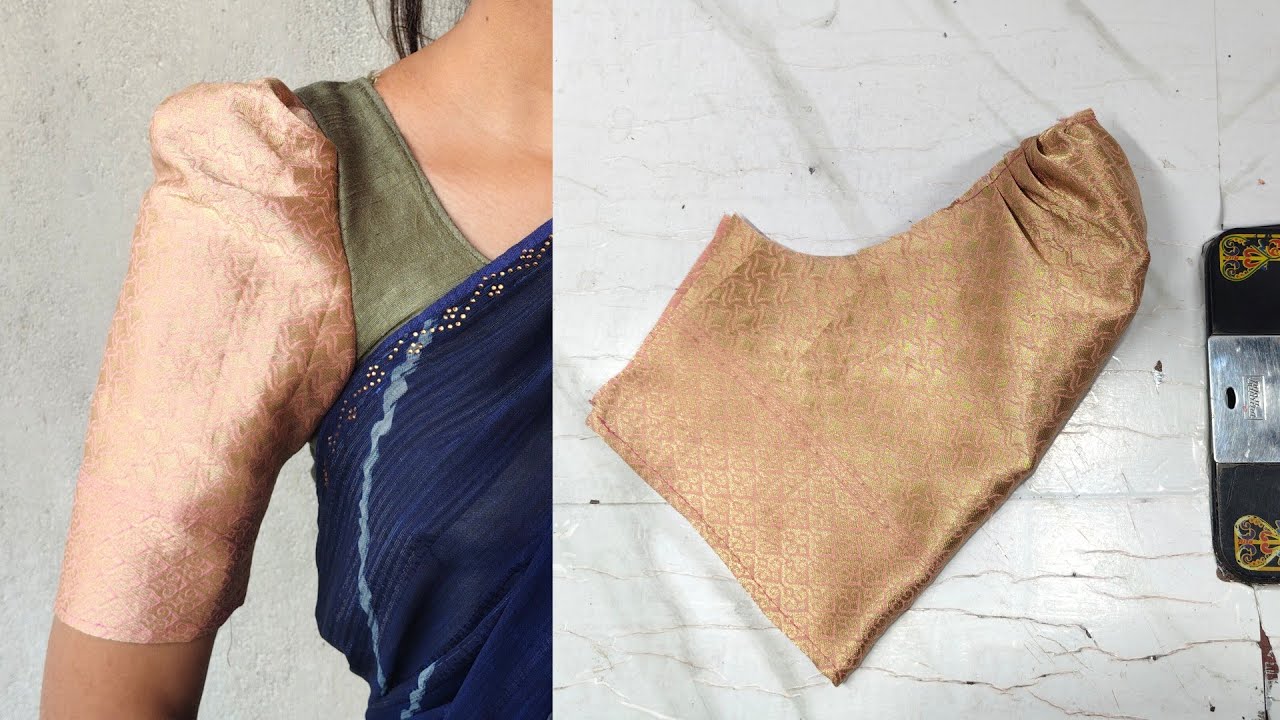 Simple Puff Sleeves Design Cutting and stitching 🤩 isha mali