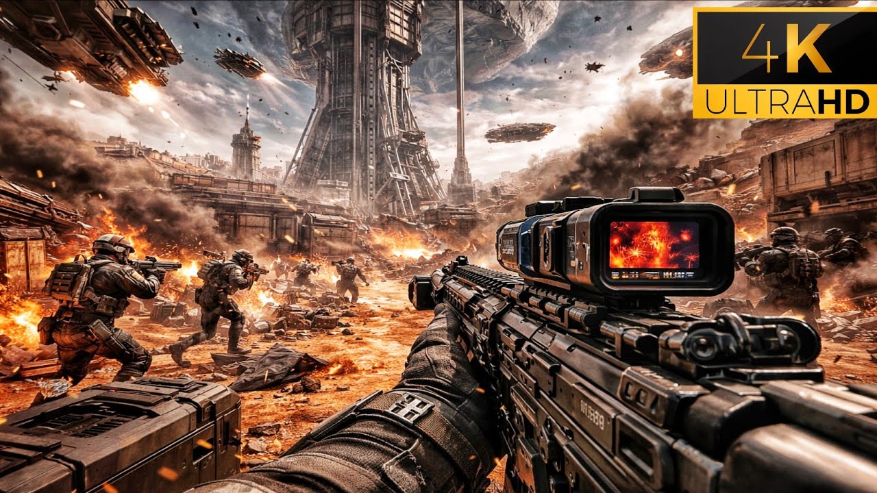 Epic Assault on Mars Shipyard Against SDF Forces | COD Infinite Warfare – Ultra [4K 60FPS] Gameplay