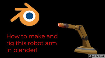 How to make and rig a robot arm in blender!