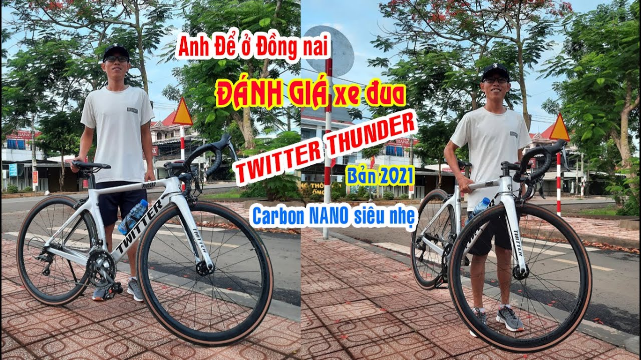Đánh giá xe đạp đua TWITTER Thunder R2000 carbon, SHIMANO Claris R2000 ...