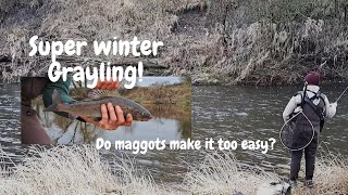Great fun trotting for winter Grayling - Learning points and tips!