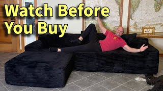 Tiktok Viral Black Boneless Couch Full Review