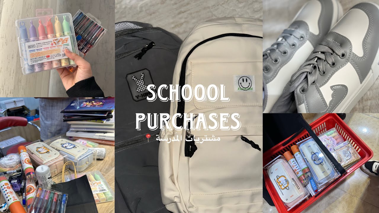 Vlog : school purchases 📚.”