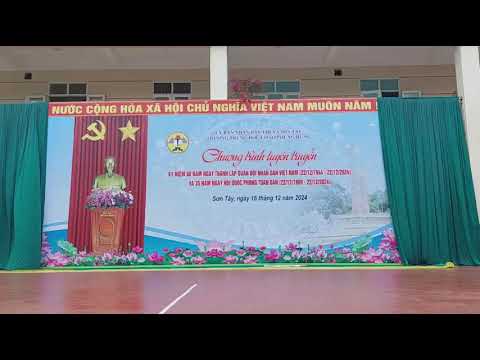 Tiết mục văn nghệ lớp 7A2 chào mừng 80 năm ngày thành lập Quân đội nhân dân Việt nam (22/12/1944 - 22/12/2024).