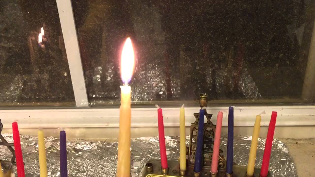 Chanukah candle lighting 2014 night 7 YouTube