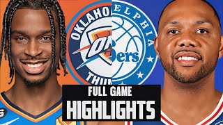 OKC Thunder vs Philadelphia 76ers HIGHLIGHTS | NBA 2K25 Simulation | March 20th Showdown! 🎮🏀