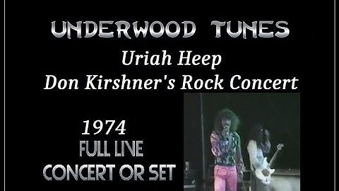 Uriah Heep ~ 1974 (9 Song Set) ~ Live Video, on Don Kirshner