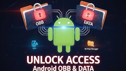 🔥 DESBLOQUEIE o ACESSO às PASTAS OBB & DATA no ANDROID! ⚡️🗂️ [iAdb + RS Files] 📱🔓