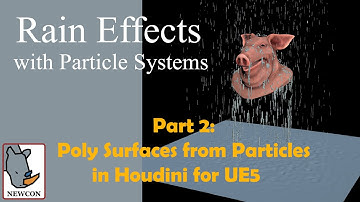 [ 후디니 | 중급 ] Rain Effects with Particle Systems in Houdini | Part 2