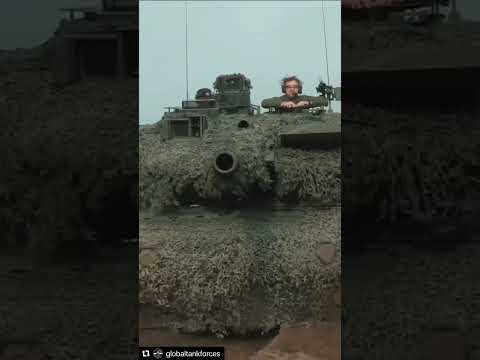 Leopard Tank keeping its eye on you. ￼#bigguns #tanks #leopard #military