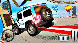 Impossible Mega Ramp Stunts 3D - Permainan Mobil Polisi Android Simulator screenshot 2