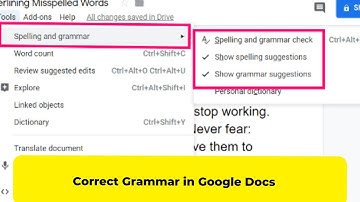 Correct Grammar in Google Docs