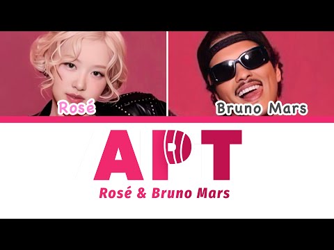 ROSÉ & BRUNO MARS “APT.” COLOR CODED LYRICS 🩷🖤🩶