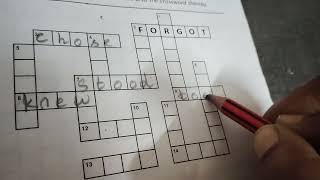 Irregular verbs crossword puzzles