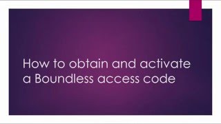 Getting Started with Boundless by setting up your access code