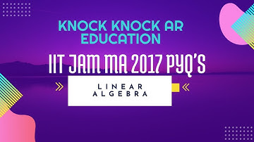 IIT JAM MA 2017 PYQ