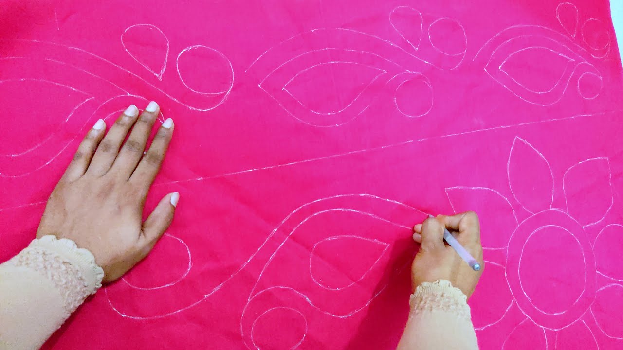 নতুনদের জন্য ১০/১২ গজ কাপড় দিয়ে কিভাবে কাঁথা পাড়তে ও আঁকতে হয় ফুল ভিডিও দেখুন,Big size nakshi kantha