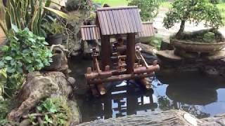 Cara Membuat Kincir Air dari Bambu Bunyi Bersahutan