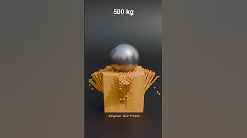 1,00,000 KG Impact vs Cube Blocks - Satisfying Animation Blender3d #satisfying #animation