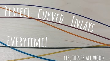 How to Make Curved Wooden Inlays - without a CNC (Woodworking Tutorial)