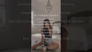 October goals🤍🍂 Who’s in?! #shorts