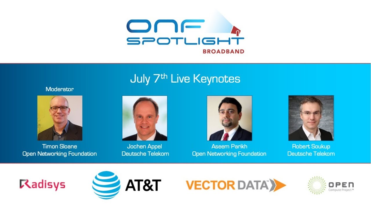 ONF Spotlight Broadband - Keynote July 7 Part 2: Jochen Appel, Deutsche  Telekom