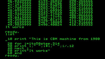 Commodore Business Machines PET 4032B {BASIC Test} (1980)