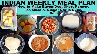 Indian Weekly Meal Plan Part 3 || Weekly Planing for Indian Food || Weekly Food Essentials