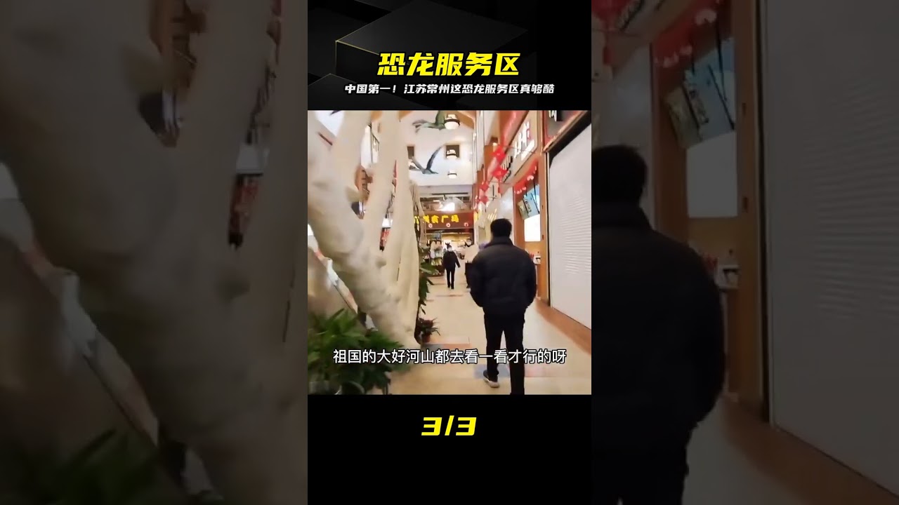 江蘇常州恐龍服務區真是獨具特色，恐龍主題服務區國內獨一無二