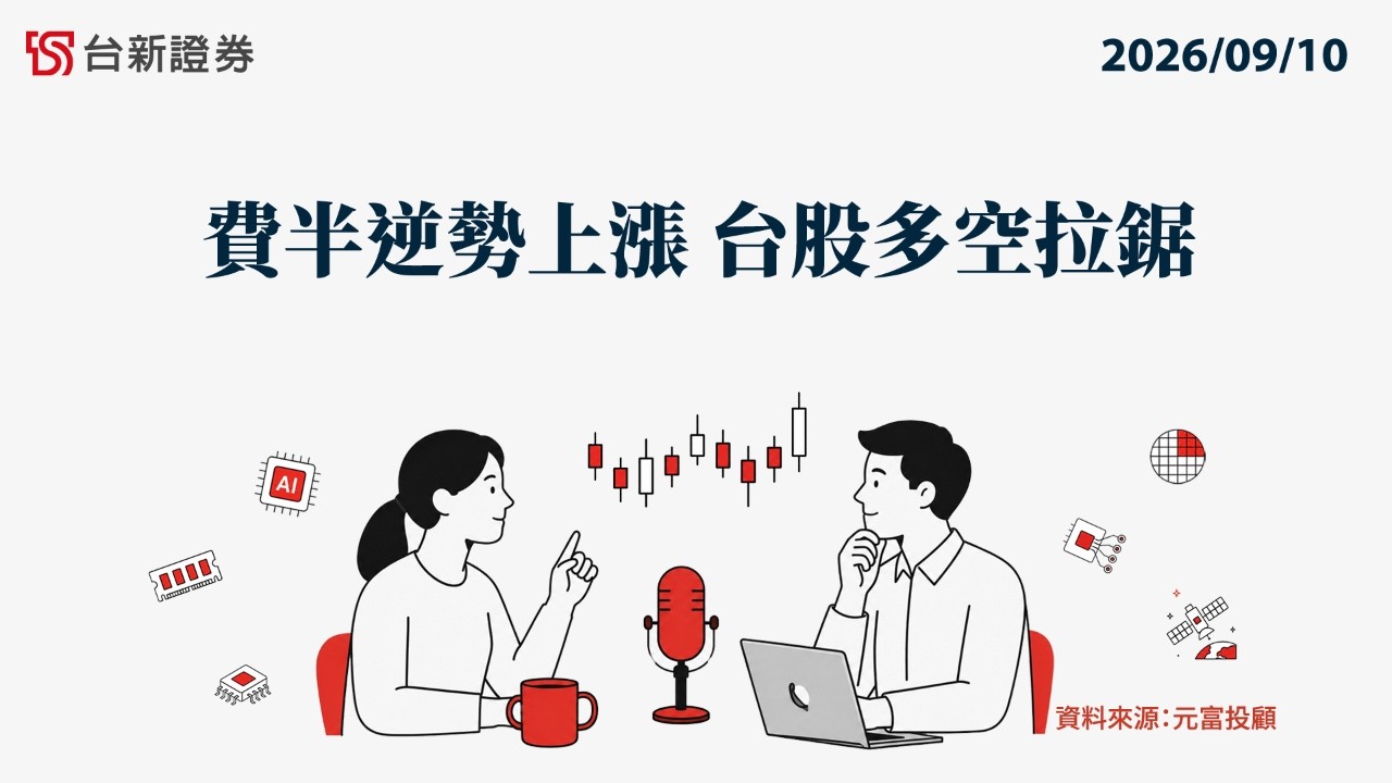 EP265 費半逆勢上漲 台股多空拉鋸 | 20260910 | 盤後聊聊 | 台新證券理財頻道 縮圖
