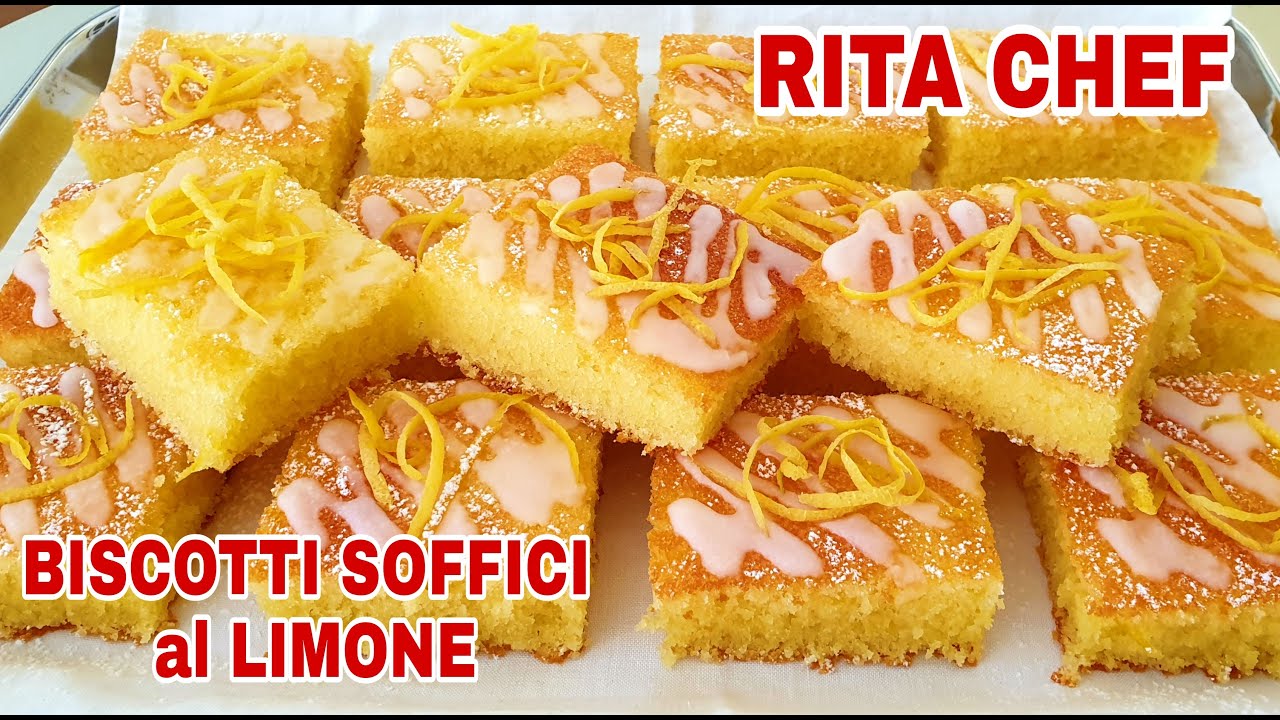 BISCOTTI SOFFICI AL LIMONE🍋RITA CHEF | Delicati e profumatissimi.
