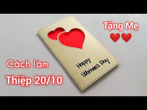 Video Cách làm thiệp 20/10 tặng Mẹ - Thiệp handmade đơn giản... - youtube