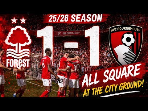 Morgan Gibbs White stunning free kick Nottingham Forest 1 - 1 Bournemouth