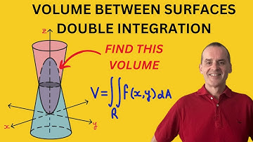 How to Find the Volume between two surfaces using double integration and polar coordinates