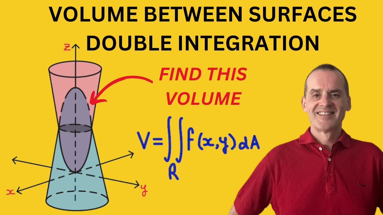 Как найти объем между двумя поверхностями с помощью двойного интегрирования и полярных координат
