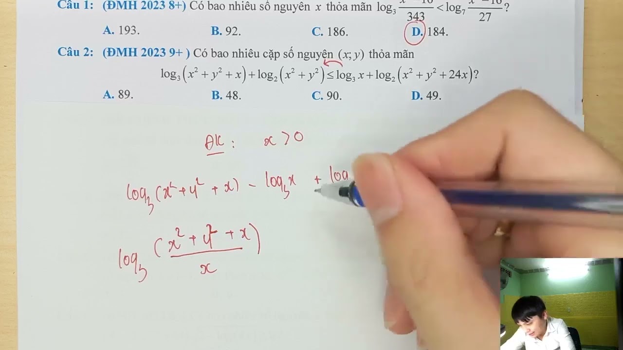 đề tổng hợp vận dụng - vận dụng cao mũ logarit số 1