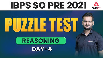 IBPS SO Prelims Preparation 2021 | Puzzle Reasoning #4