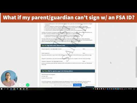 FAFSA Walkthrough Section 7 (Sign & Submit)