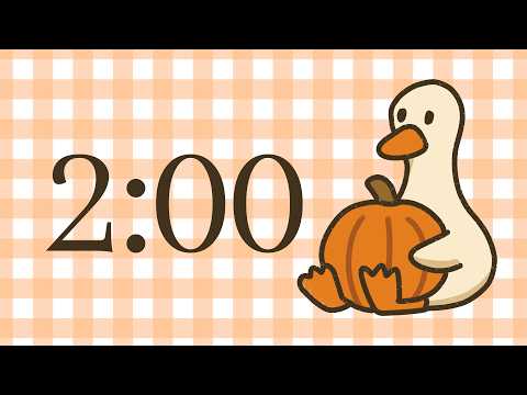🍁🧡 cozy fall 2 minute countdown timer 🧡🍁