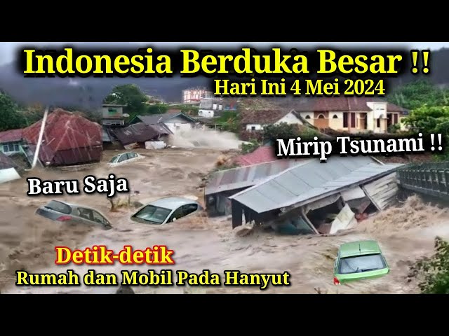 BARU SAJA JEMBATAN & RUMAH HANYUT!! DETIK² BANJIR BANDANG LUWU & SIDRAP HARI INI! Semua Pada Hanyut! class=