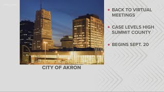 Akron City Council meetings to be held virtually due to rising COVID-19 cases