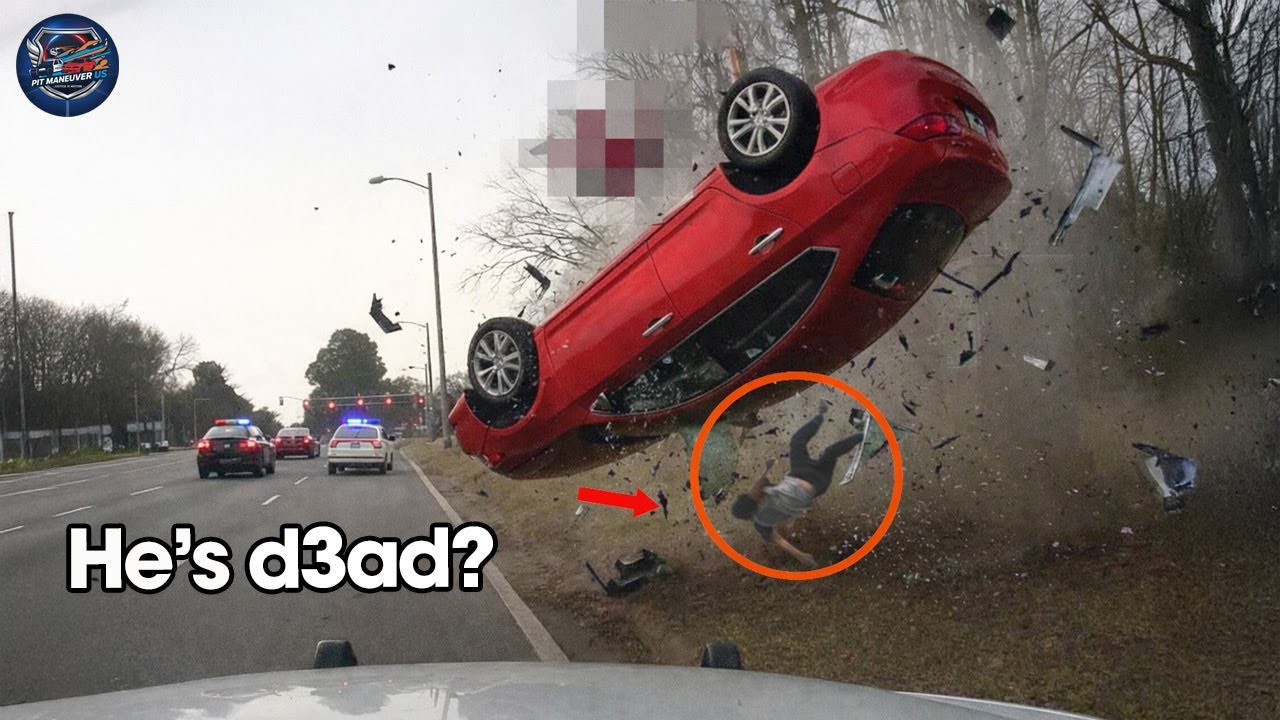 Craziest Most Brutal Police Dashcam Moments: Wild PIT Maneuvers and High-Speed Crashes