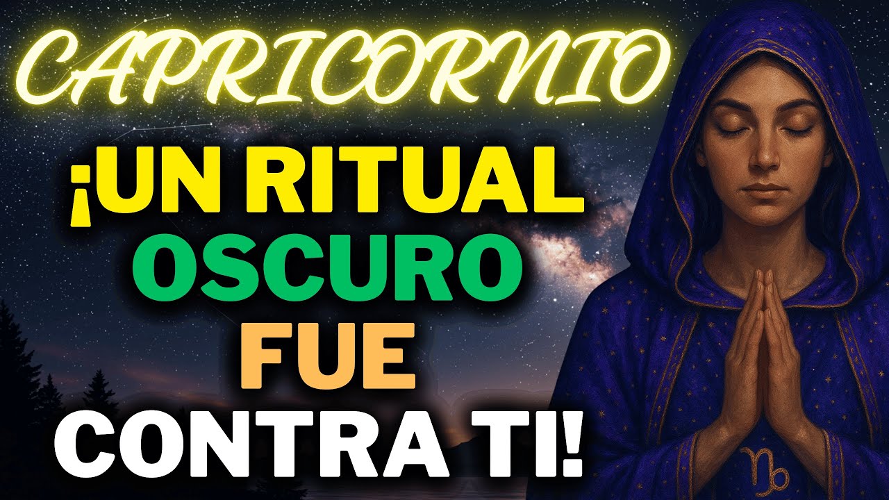 ♑ CAPRICORNIO 😮UN RITUAL SE HIZO EN SECRETO CONTRA TI… PERO EL UNIVERSO ROMPE ESA SOMBRA 🌑✨