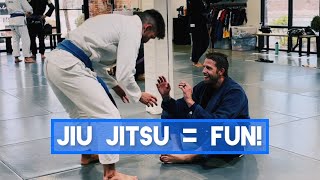 FIRST ROLL WITH THIS ATHLETIC BLUE BELT!! (BJJ VLOG #5)