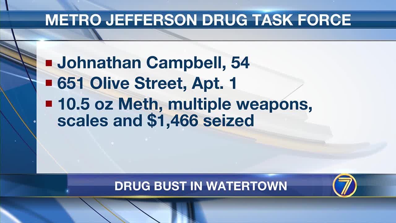 Man charged with drug possession after his Watertown home is searched ...