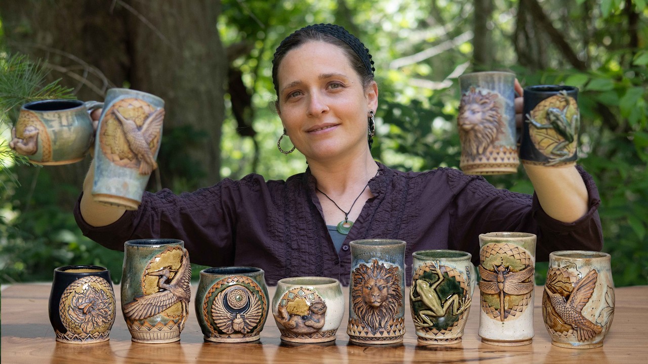 How I Make Sculptural Animal Mugs from Start to Finish (with Press Molds)